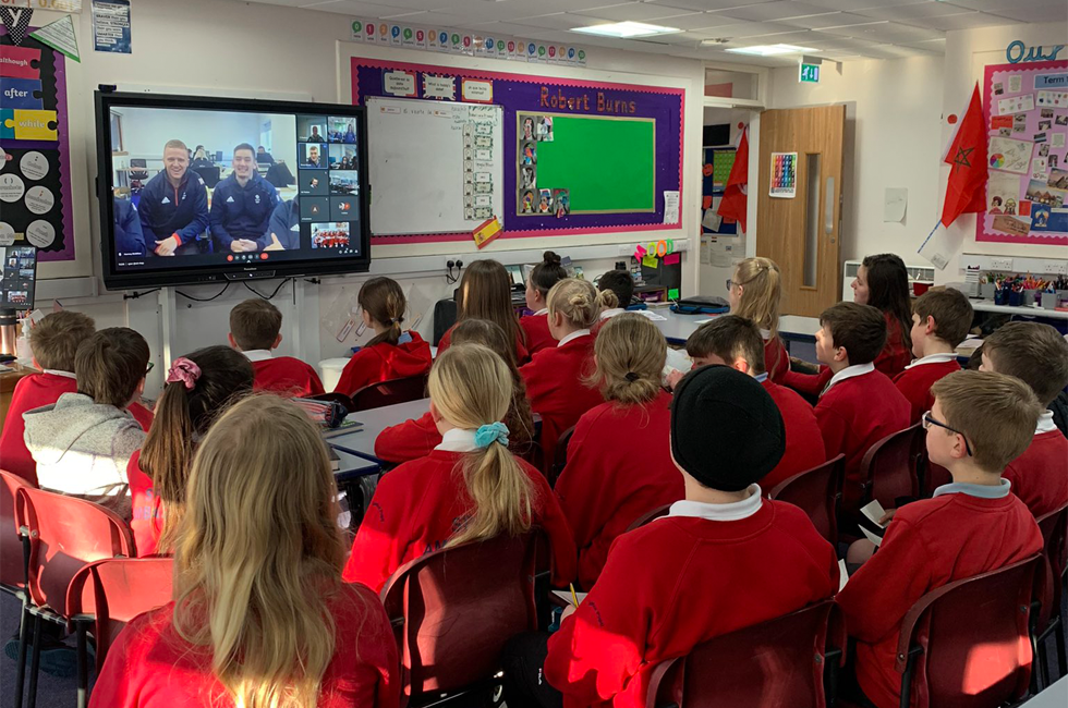 Pupils had the chance to question Team Mouat